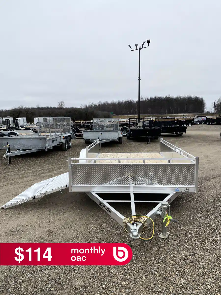 Photo de la Galerie 1 pour 2026 Canadian Mennonite Built SIDE LOADER ALUMINUM UTILITY remorque - utilitaire