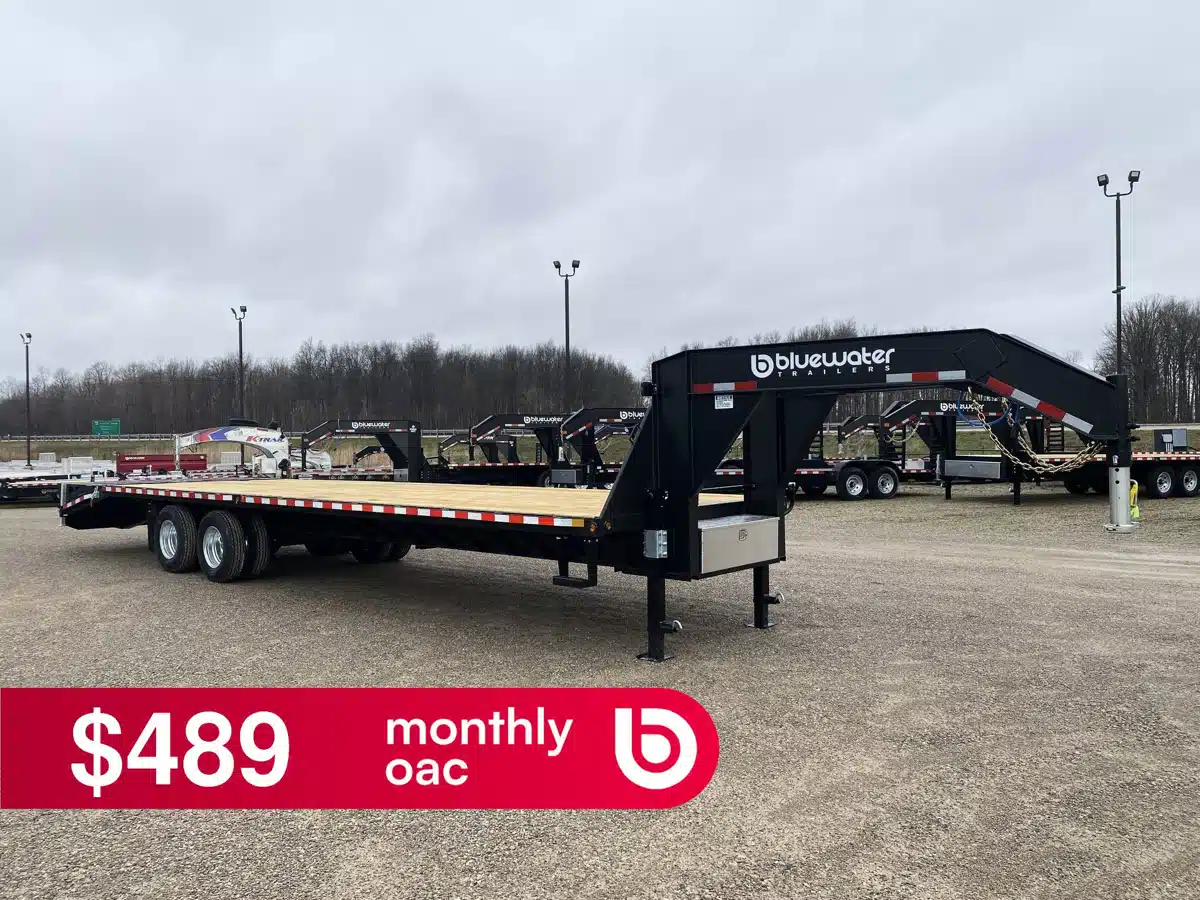 Gallery image 1 for 2026 Canada Trailers PREMIUM GOOSENECK Trailer - Flat Deck