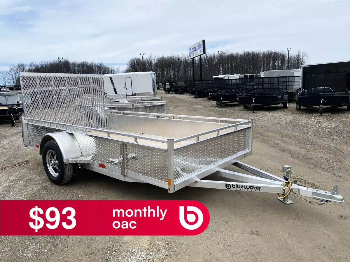 Photo de la Galerie 1 pour 2026 Canadian Mennonite Built SINGLE AXLE ALUMINUM UTILITY TRAILER remorque - utilitaire