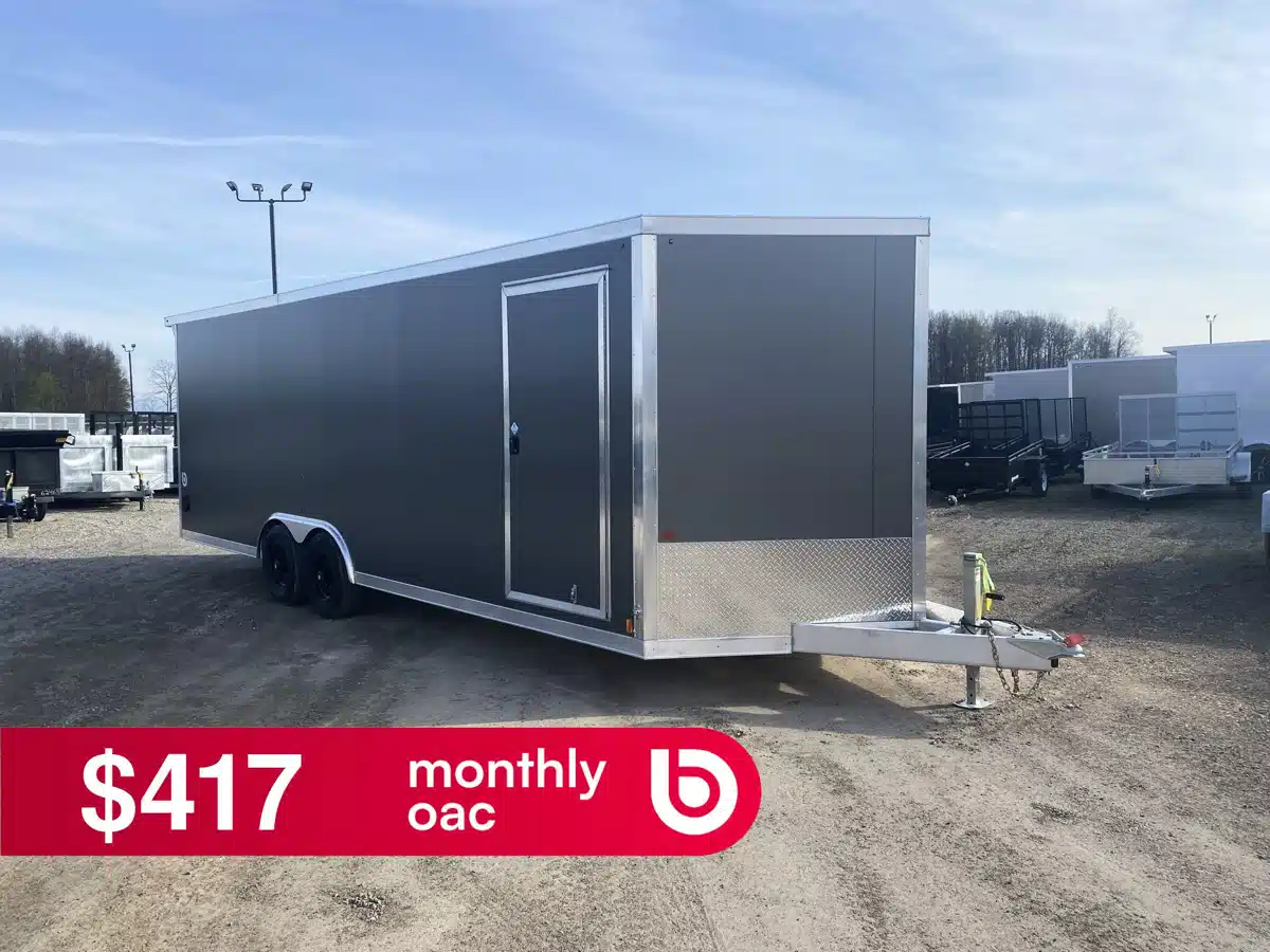 Photo de la Galerie 1 pour 2026 Canadian Mennonite Built Aluminum Enclosed Carhauler Trailer Remorque - Porte-voiture