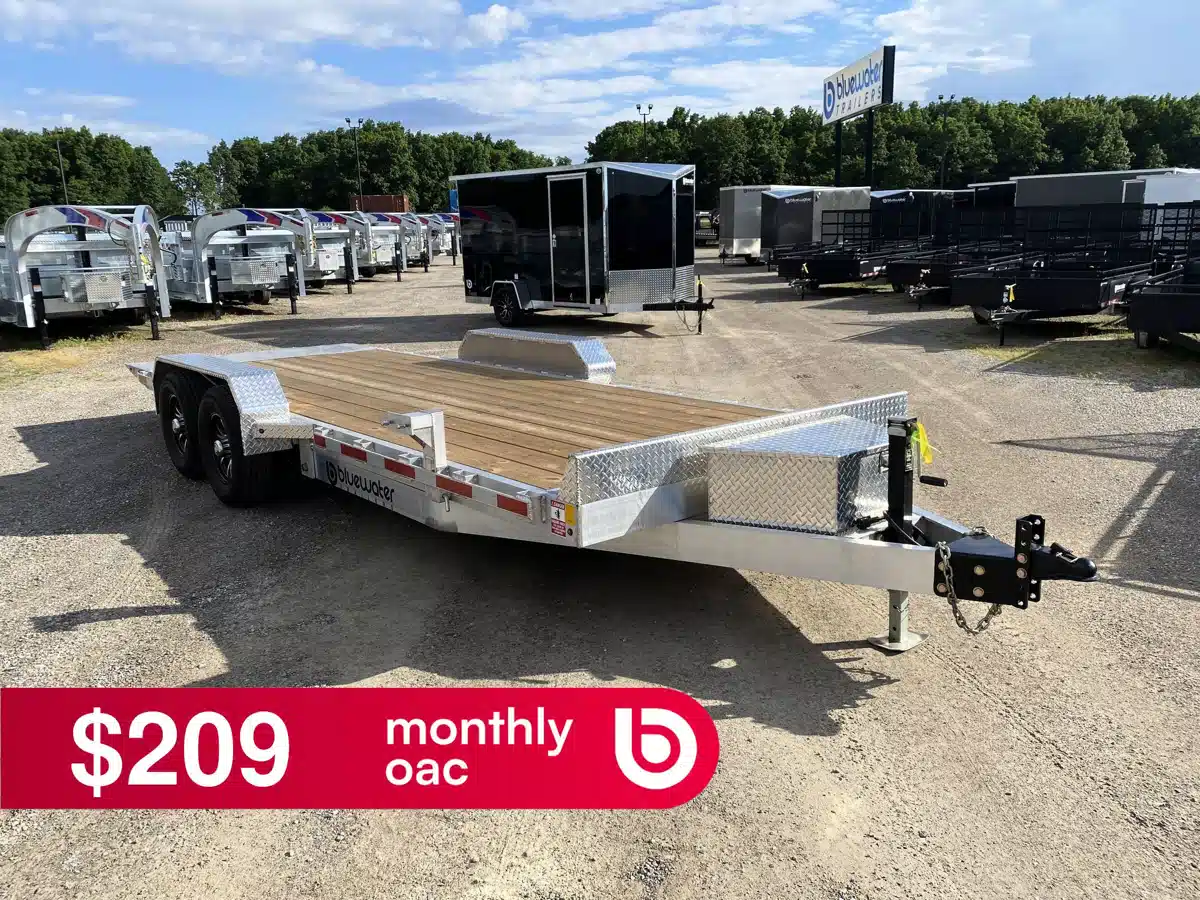 Photo de la Galerie 1 pour 2025 Nordtek Aluminum Tandem Axle Tilt Trailer 10,000lb Remorque - Plateforme basculante