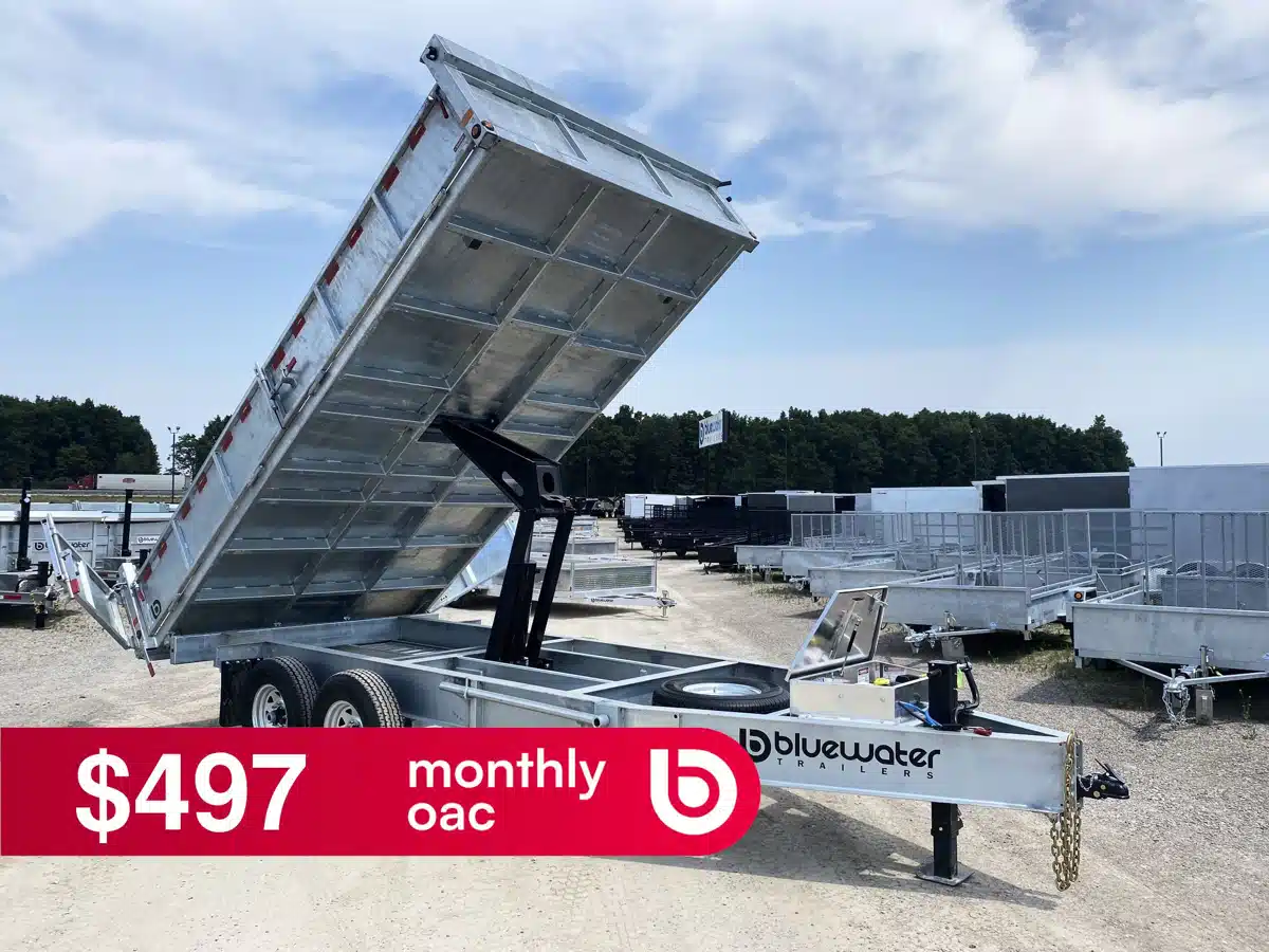Gallery image 1 for 2027 Canada Trailers Galvanized Deckover Dump Trailer 15,120 lbs. Trailer - Tilt Deck