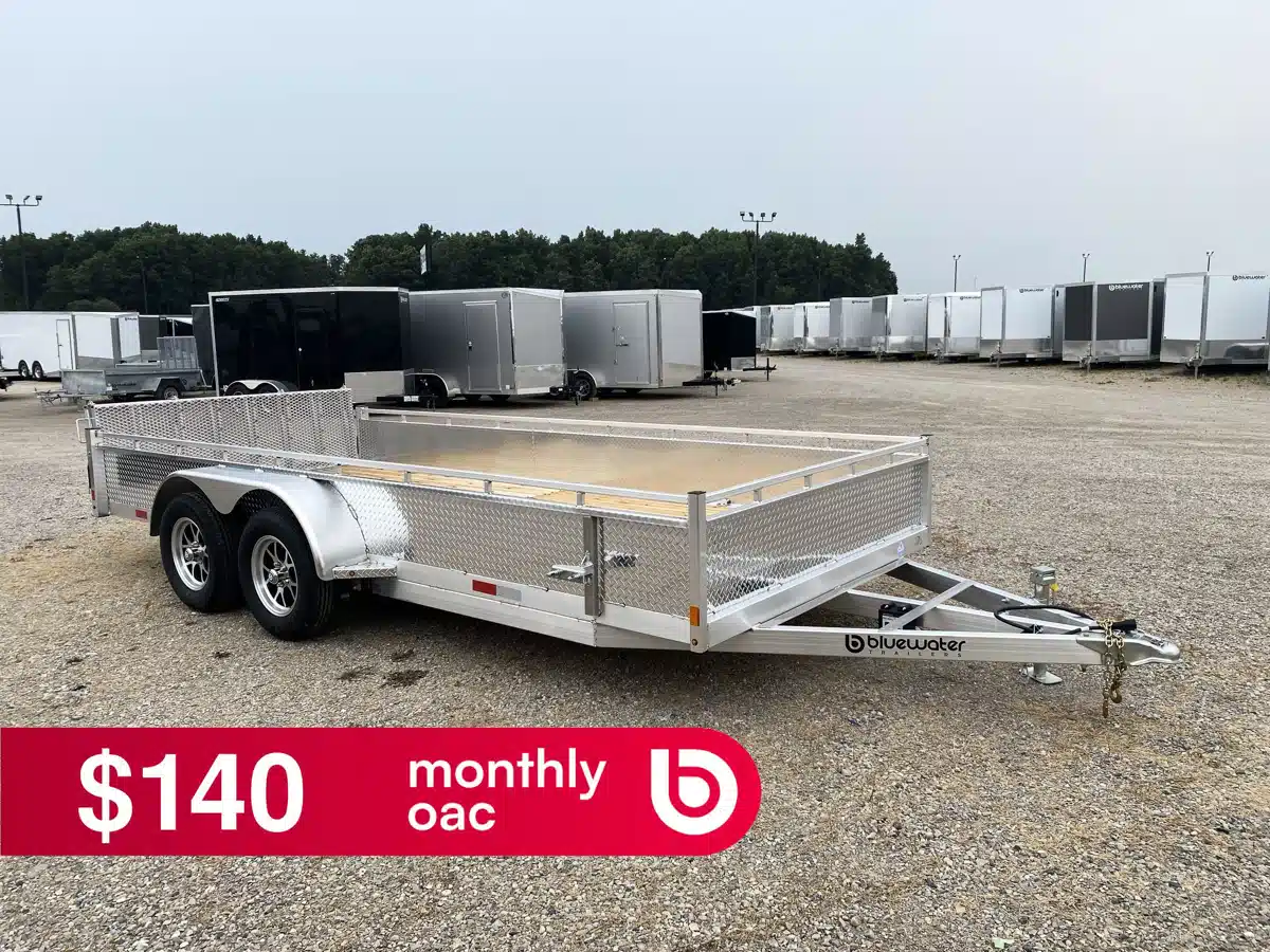Photo de la Galerie 1 pour 2027 Canadian Mennonite Built Tandem Axle Aluminum Utility Trailer remorque - utilitaire