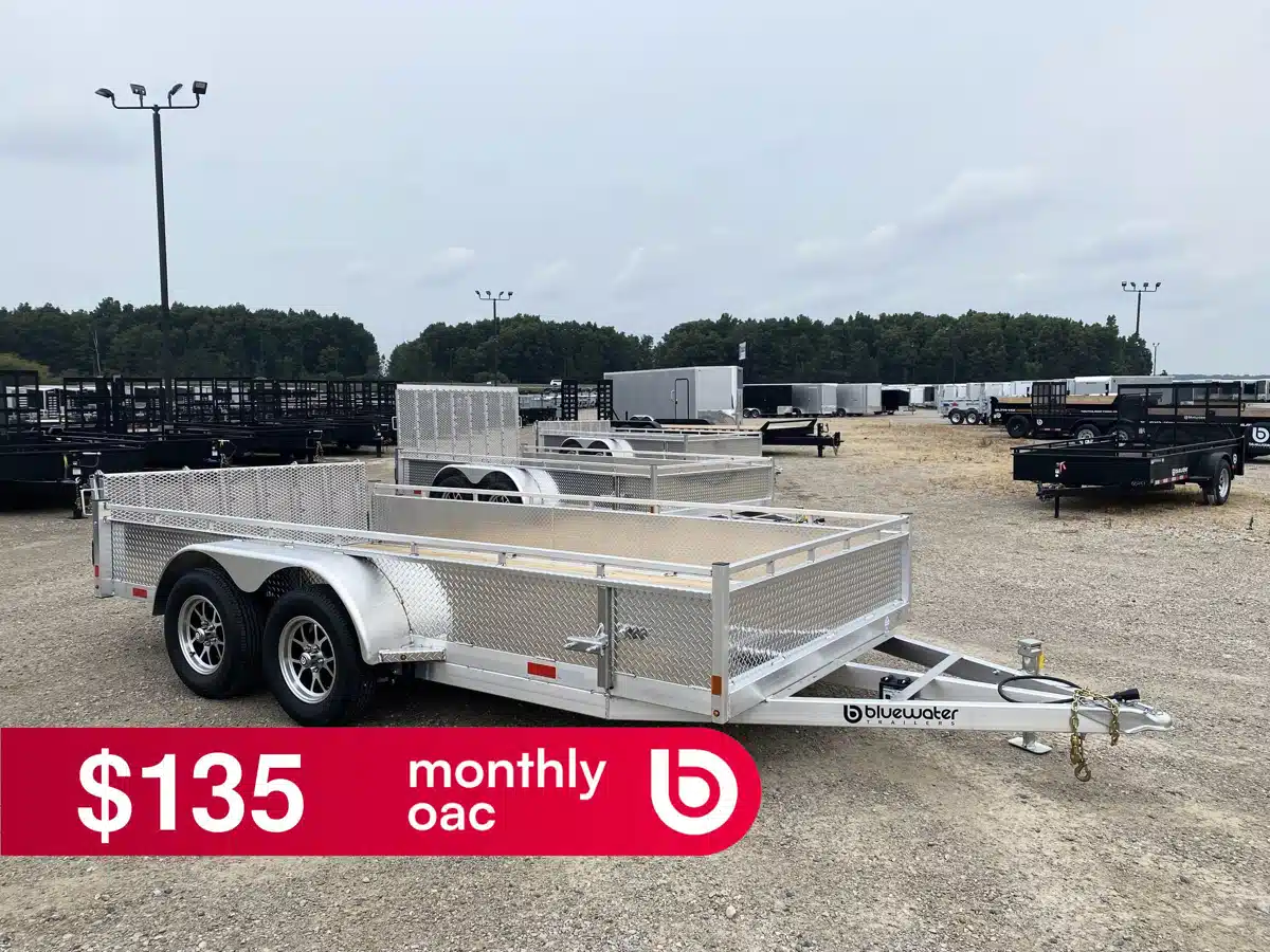 Photo de la Galerie 1 pour 2027 Canadian Mennonite Built Tandem Axle Aluminum Utility Trailer remorque - utilitaire