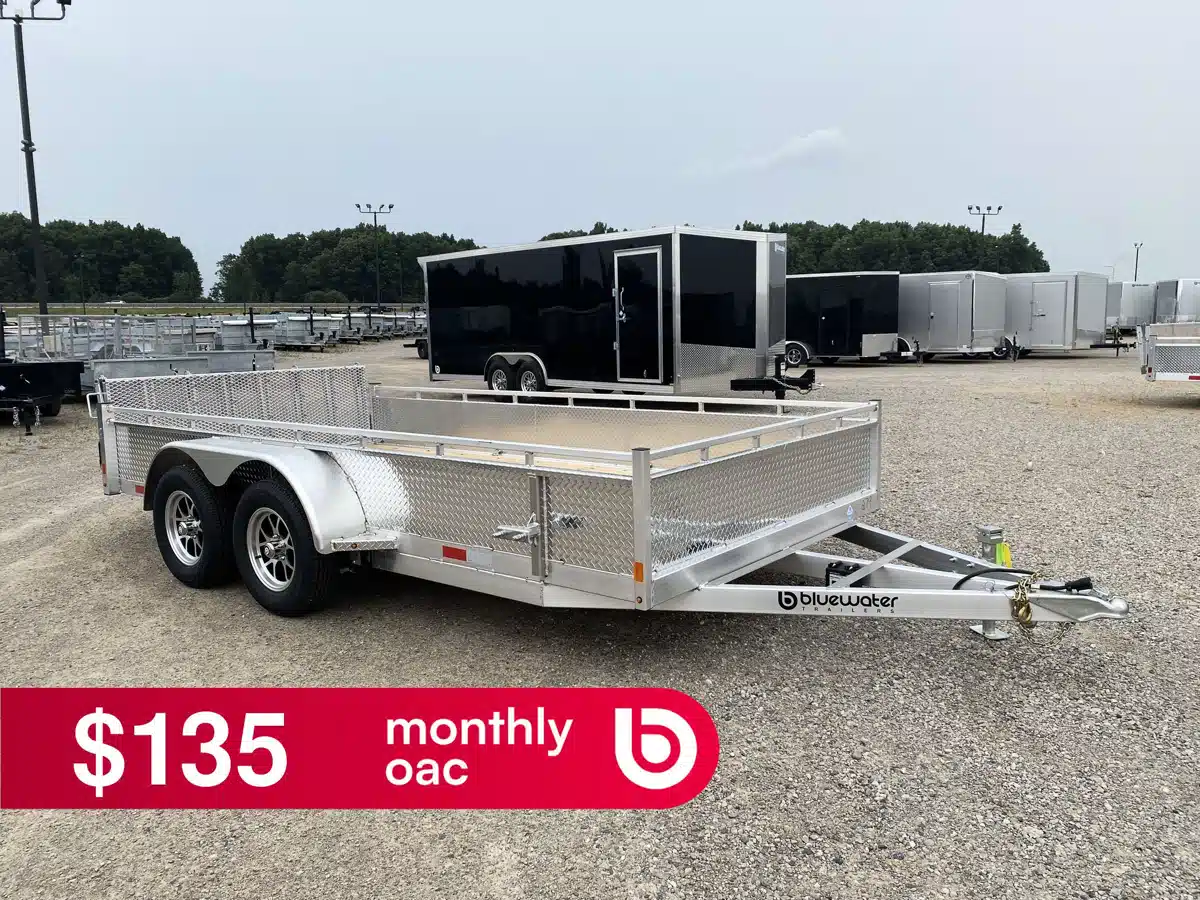 Photo de la Galerie 1 pour 2027 Canadian Mennonite Built Tandem Axle Aluminum Utility Trailer remorque - utilitaire