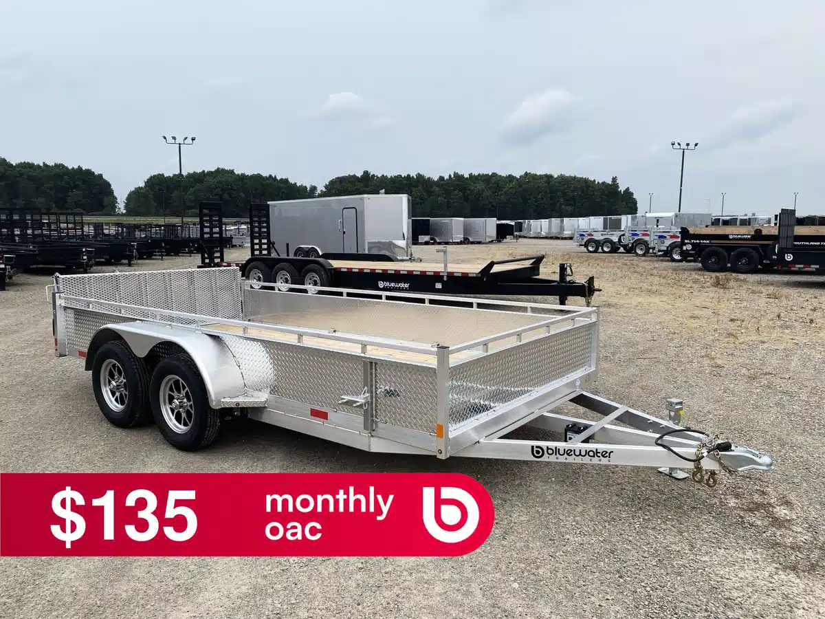 Photo de la Galerie 1 pour 2027 Canadian Mennonite Built Tandem Axle Aluminum Utility Trailer remorque - utilitaire