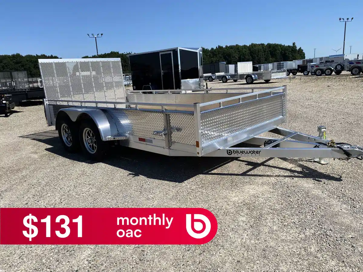 Photo de la Galerie 1 pour 2027 Canadian Mennonite Built Tandem Axle Aluminum Utility Trailer remorque - utilitaire