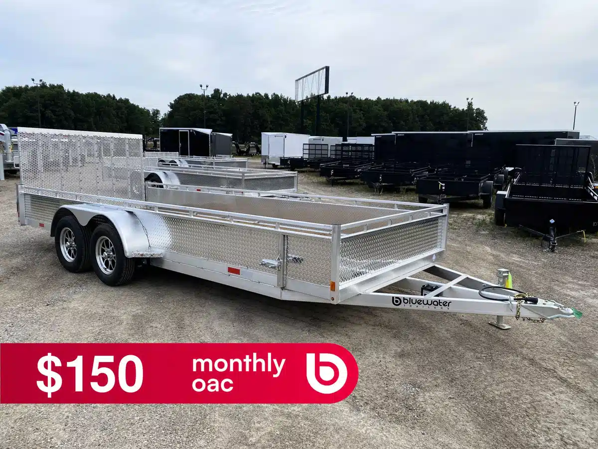 Photo de la Galerie 1 pour 2027 Canadian Mennonite Built Tandem Axle Aluminum Utility Trailer remorque - utilitaire