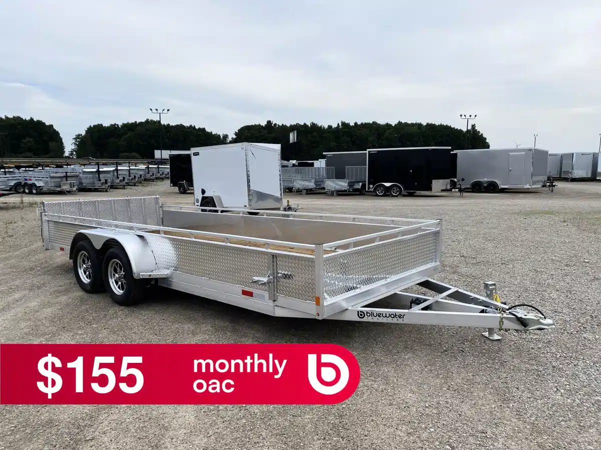 Photo de la Galerie 1 pour 2027 Canadian Mennonite Built Tandem Axle Aluminum Utility Trailer remorque - utilitaire