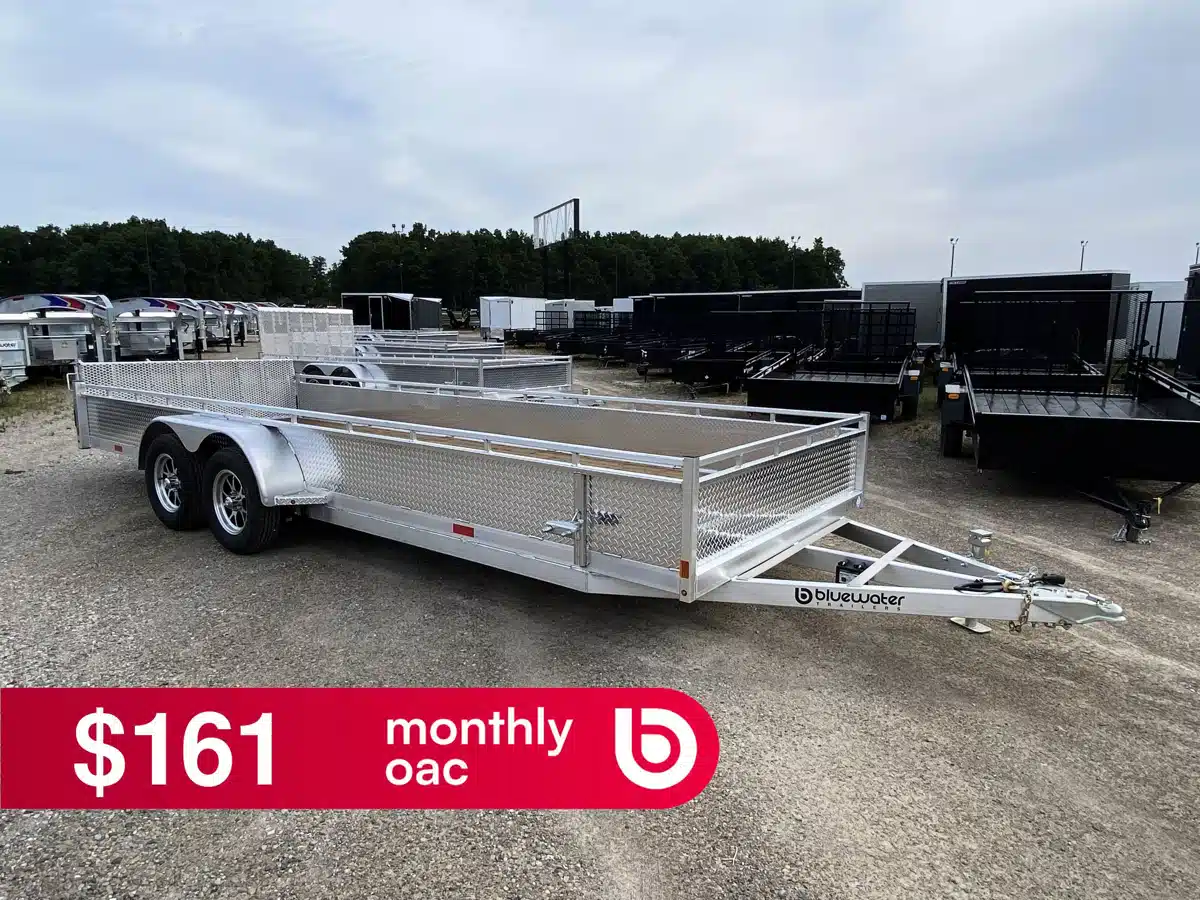 Photo de la Galerie 1 pour 2027 Canadian Mennonite Built Tandem Axle Aluminum Utility Trailer remorque - utilitaire