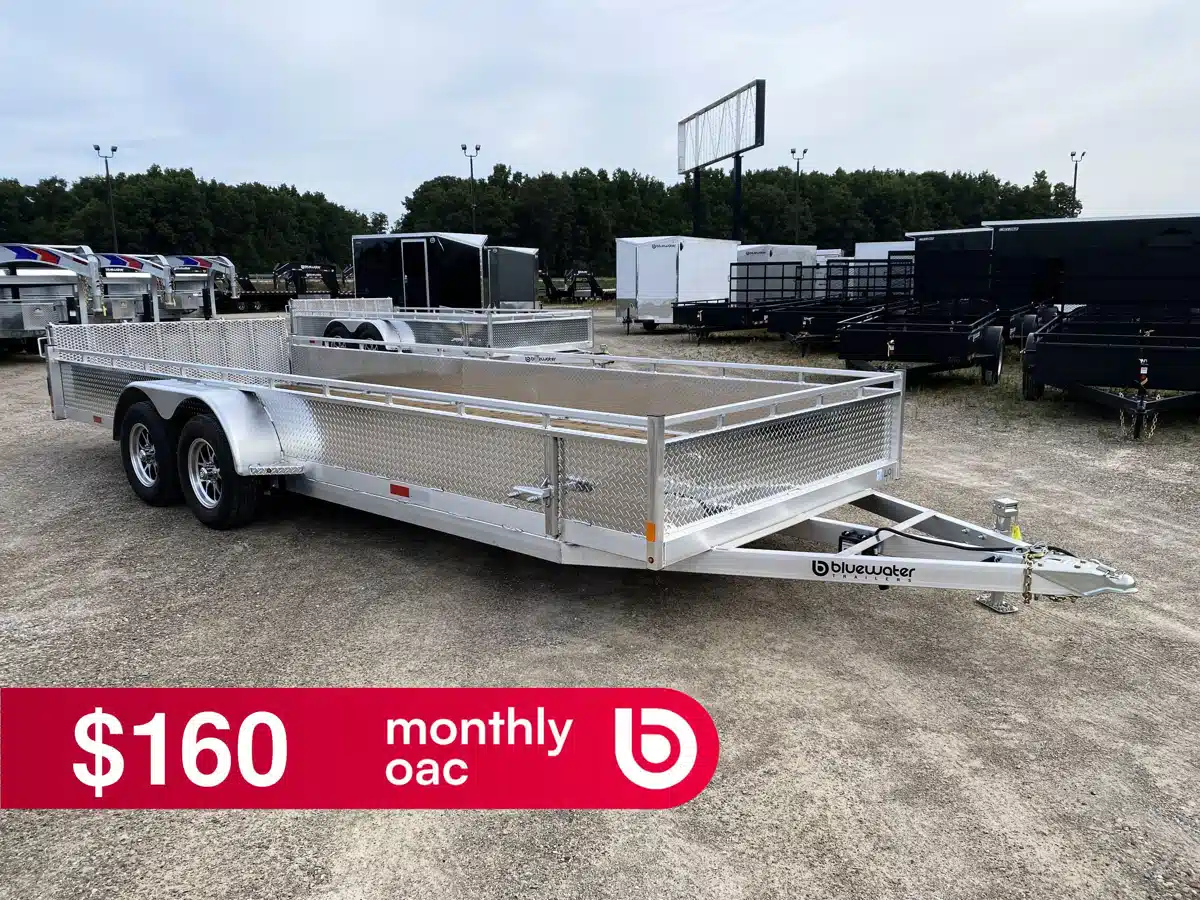 Photo de la Galerie 1 pour 2027 Canadian Mennonite Built Tandem Axle Aluminum Utility Trailer remorque - utilitaire
