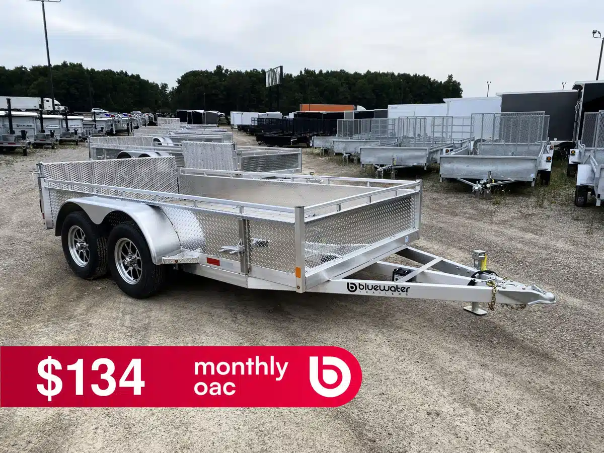 Photo de la Galerie 1 pour 2027 Canadian Mennonite Built Tandem Axle Aluminum Utility Trailer remorque - utilitaire