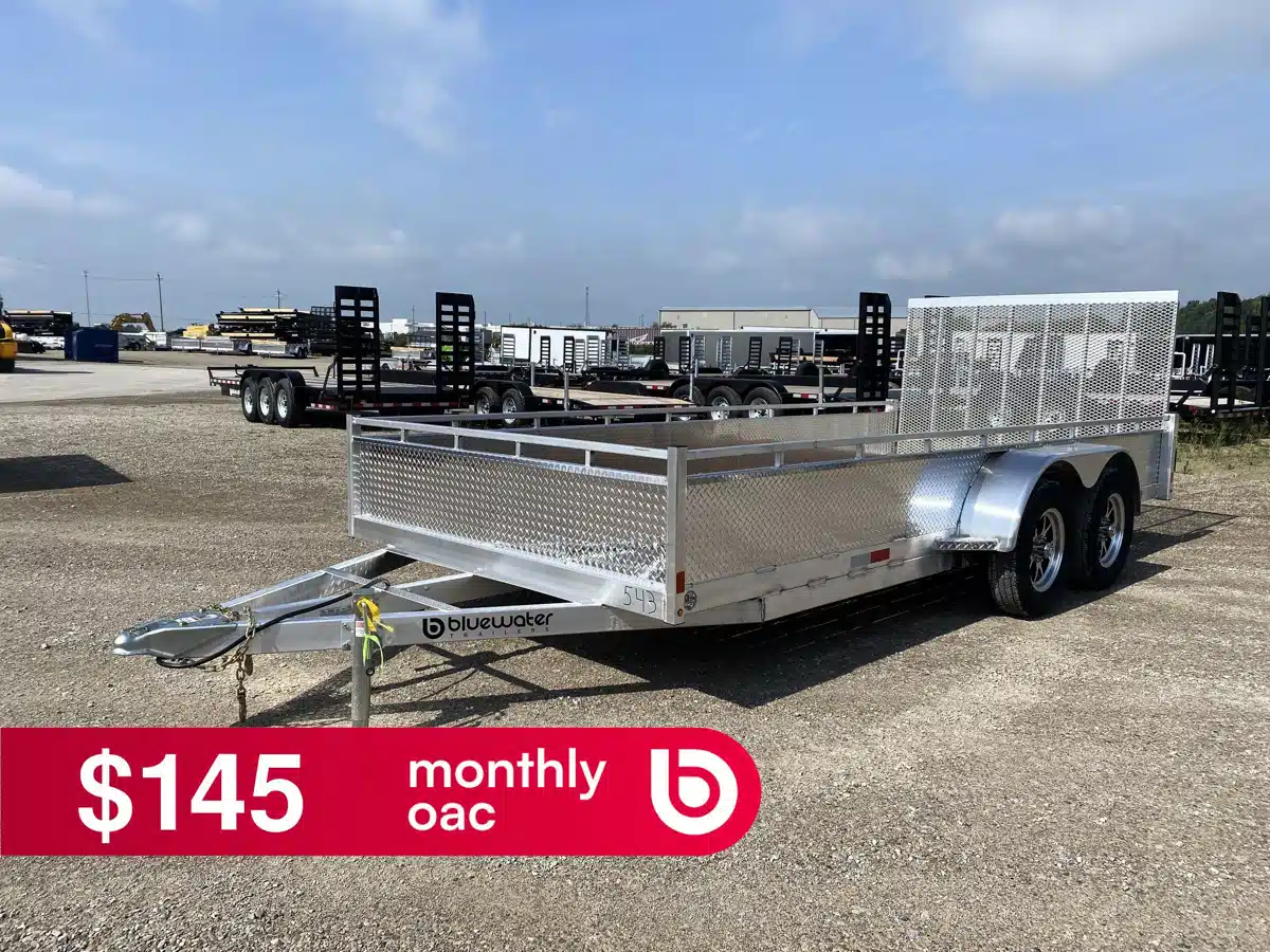 Photo de la Galerie 1 pour 2027 Canadian Mennonite Built Tandem Axle Aluminum Utility Trailer remorque - utilitaire