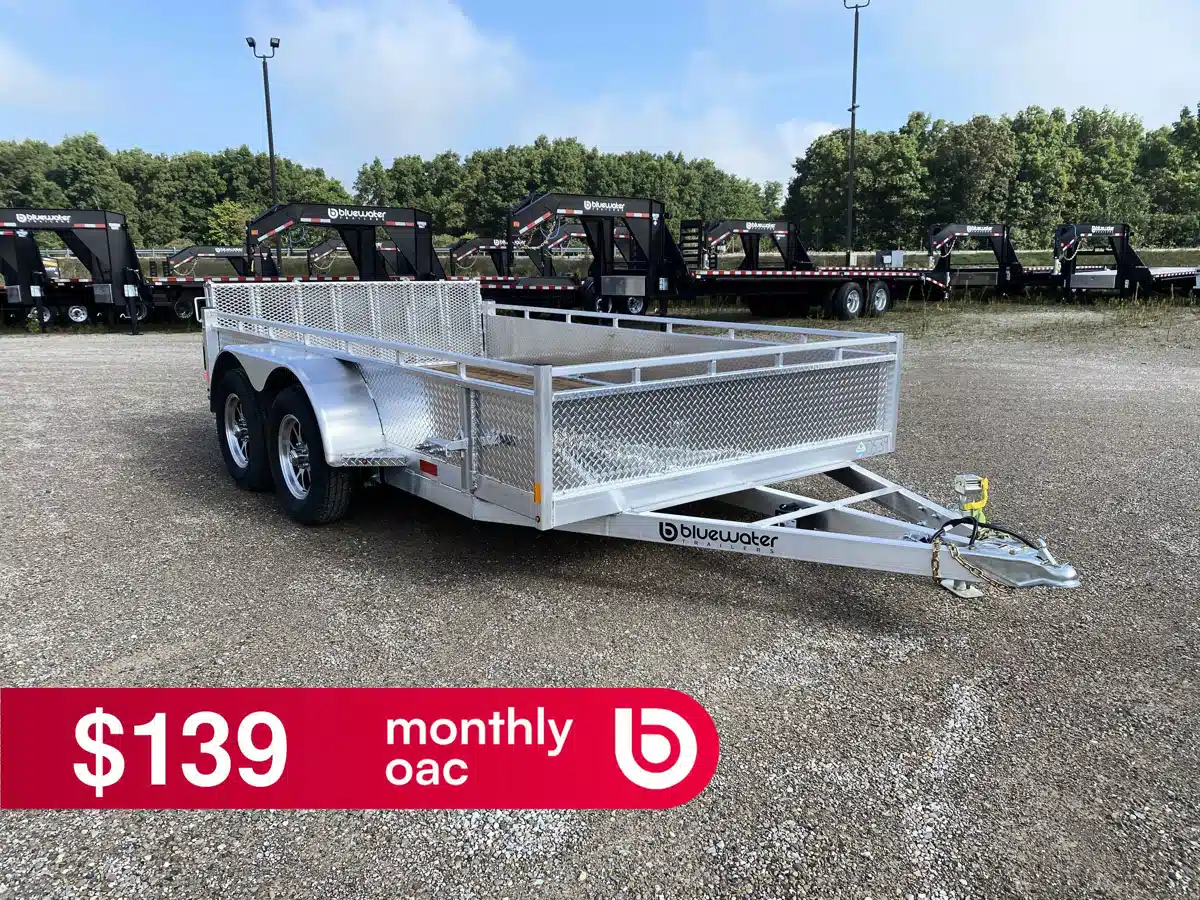 Photo de la Galerie 1 pour 2027 Canadian Mennonite Built Tandem Axle Aluminum Utility Trailer remorque - utilitaire