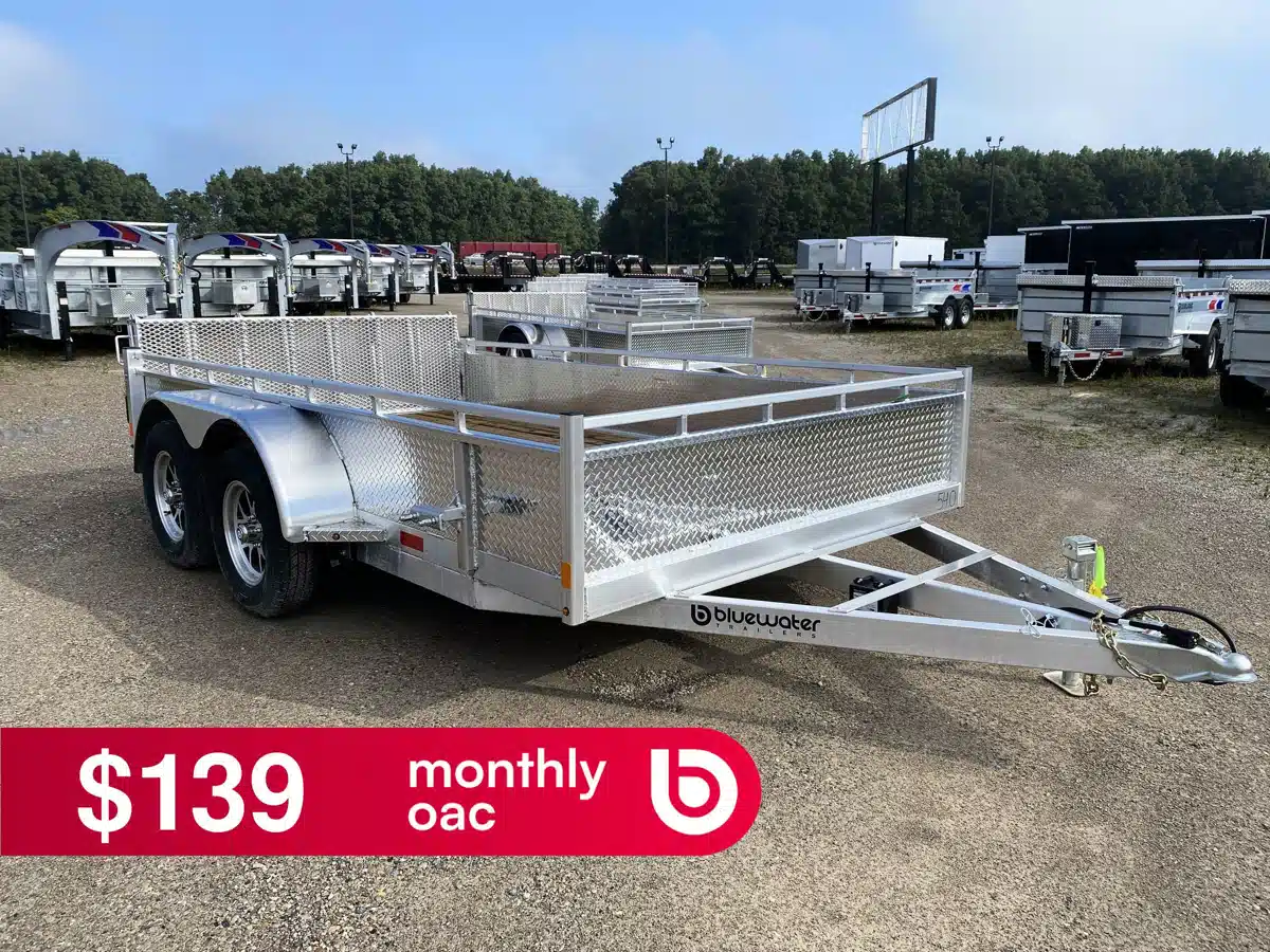 Photo de la Galerie 1 pour 2027 Canadian Mennonite Built Tandem Axle Aluminum Utility Trailer remorque - utilitaire