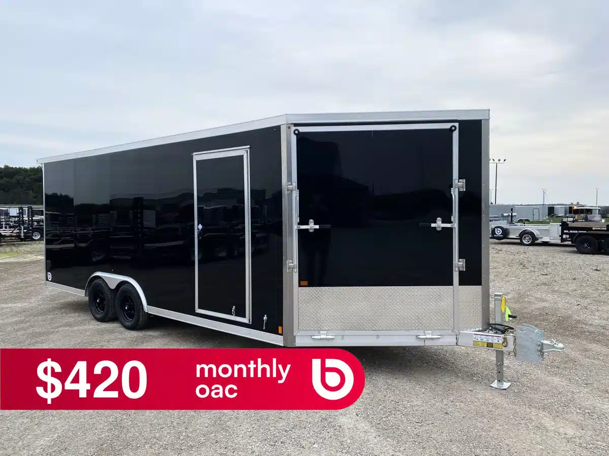 Photo de la Galerie 1 pour 2027 Canadian Mennonite Built Aluminum 8.5' Snowmobile Trailer Remorque - Motoneige
