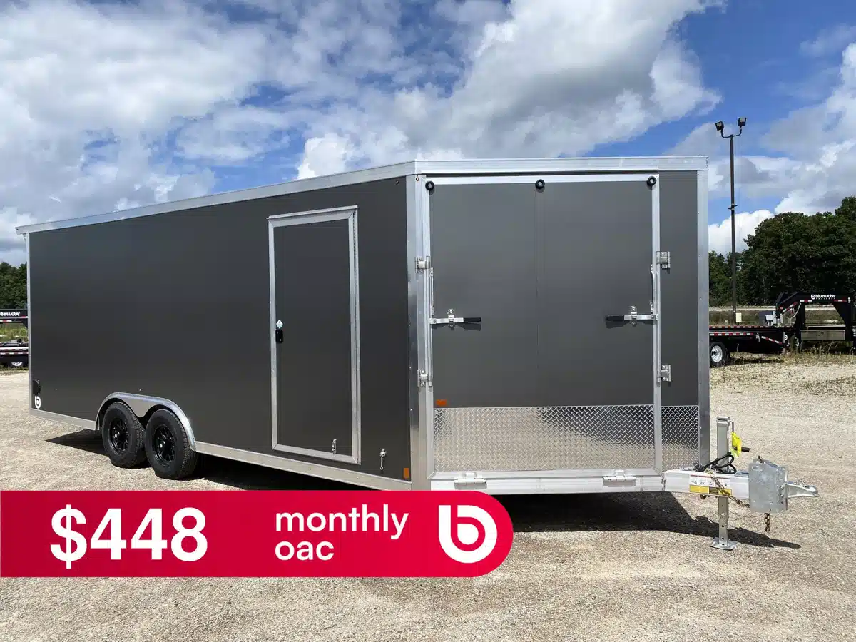 Photo de la Galerie 1 pour 2027 Canadian Mennonite Built Aluminum 8.5' Snowmobile Trailer Remorque - Motoneige