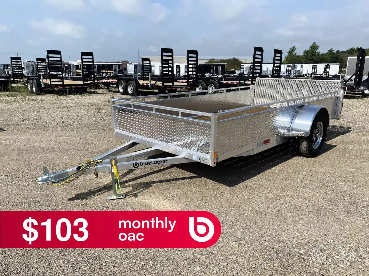 Photo de la Galerie 1 pour 2027 Canadian Mennonite Built Single Axle Aluminum Utility Trailer remorque - utilitaire