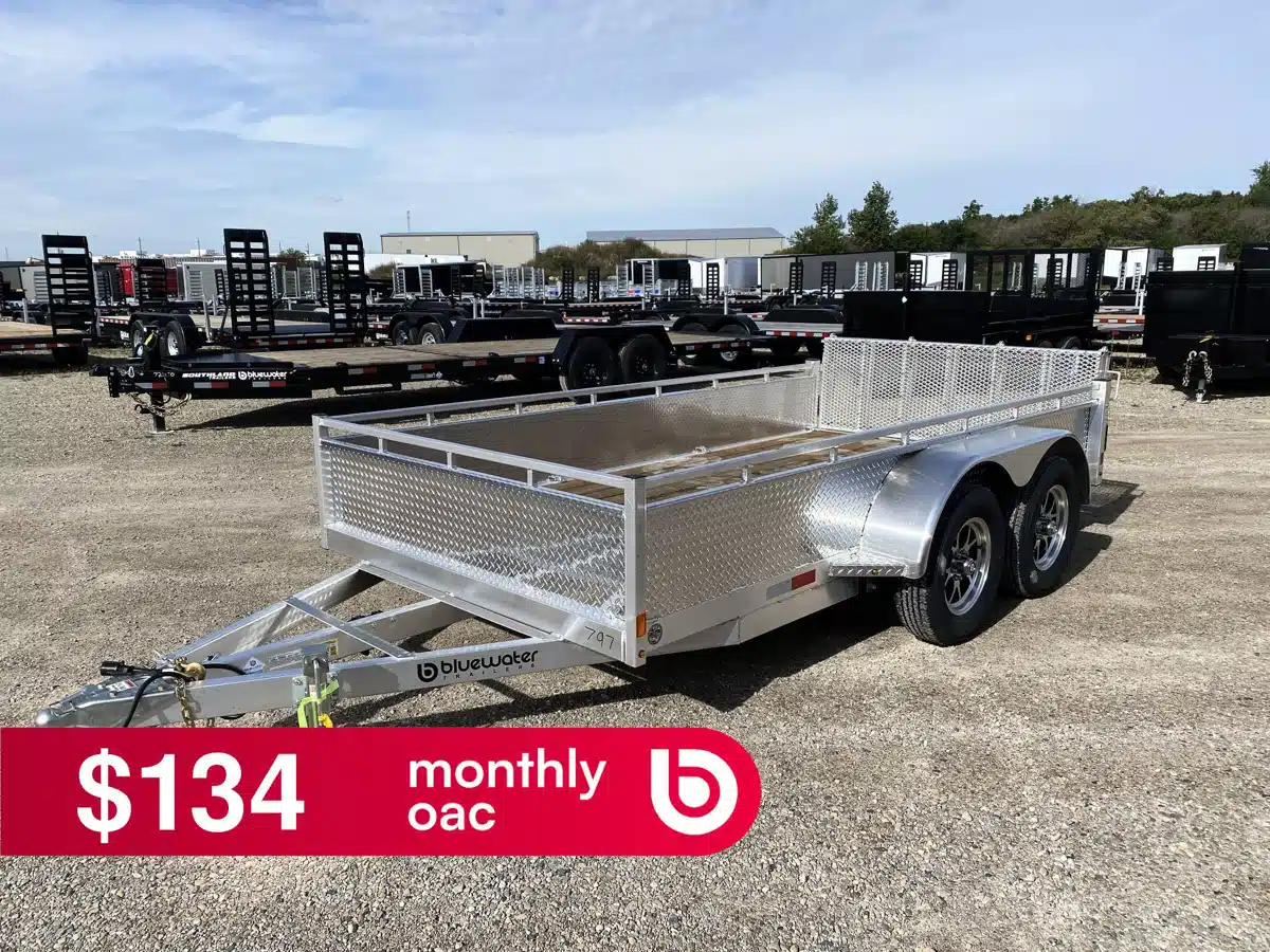 Photo de la Galerie 1 pour 2027 Canadian Mennonite Built Tandem Axle Aluminum Utility Trailer remorque - utilitaire
