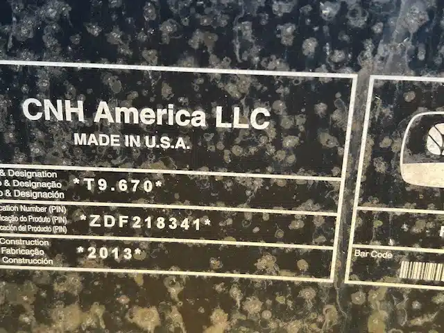 Gallery image 2 for Used 2013 New Holland T9.670 Tractor