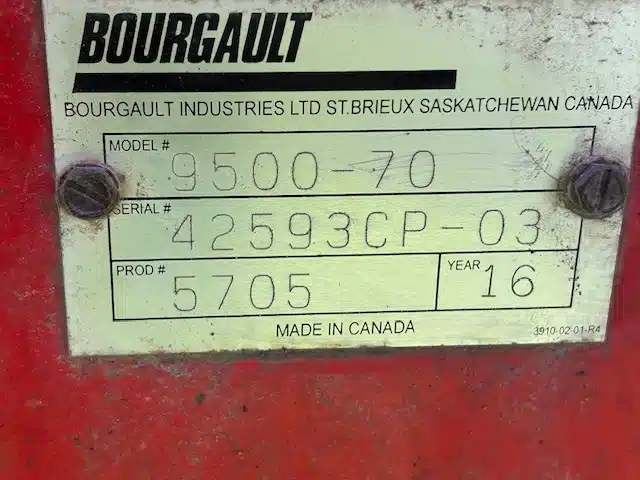Photo de la Galerie 2 pour 2016 Bourgault 9500-70 Cultivateur