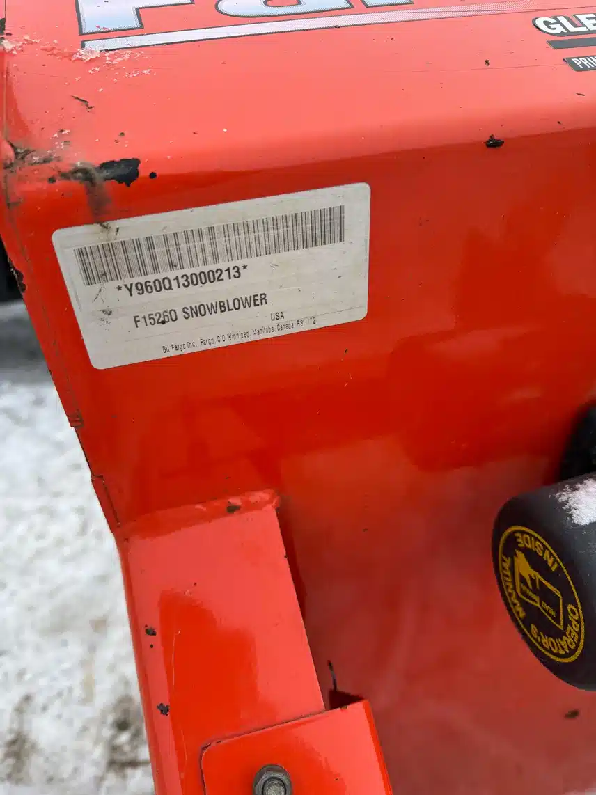 Gallery image 2 for Used 2013 Farm King F15260 Snow Blower