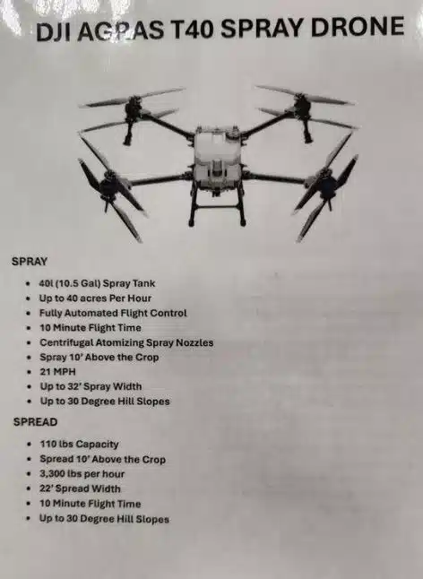 Gallery image 1 for New 2025 DJI AGRAS T50 Drone