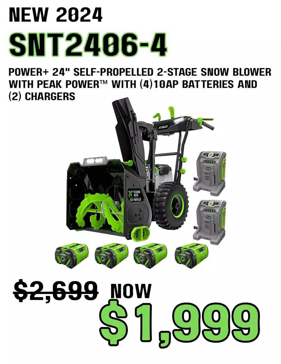 Gallery image 2 for Used 2024 EGO SNT2406-4 Snow Blower