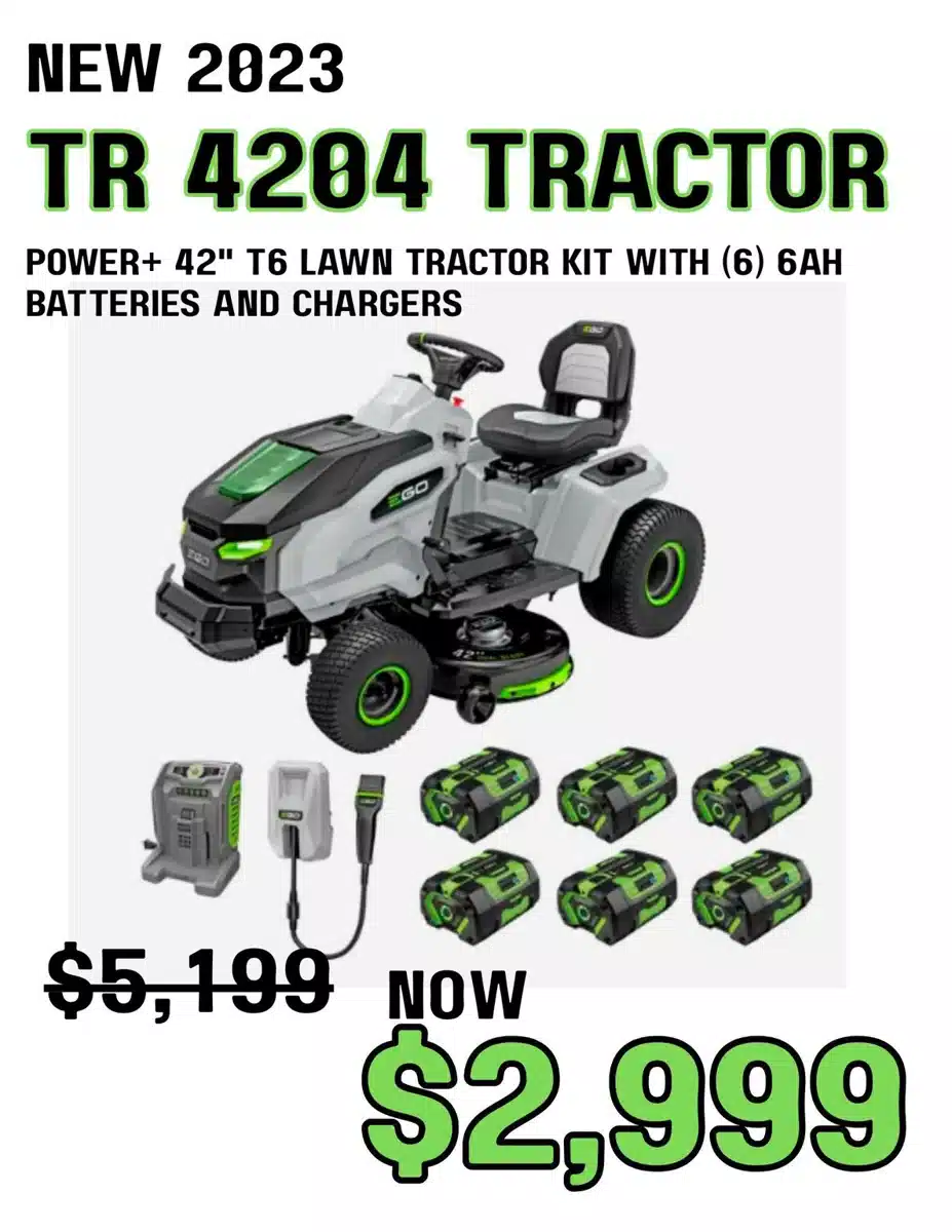 Gallery image 2 for Used 2023 EGO TR4204L Lawn Tractor