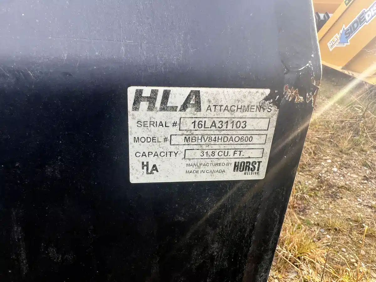 Gallery image 2 for Used HLA 84" High Volume HD Bucket Bucket