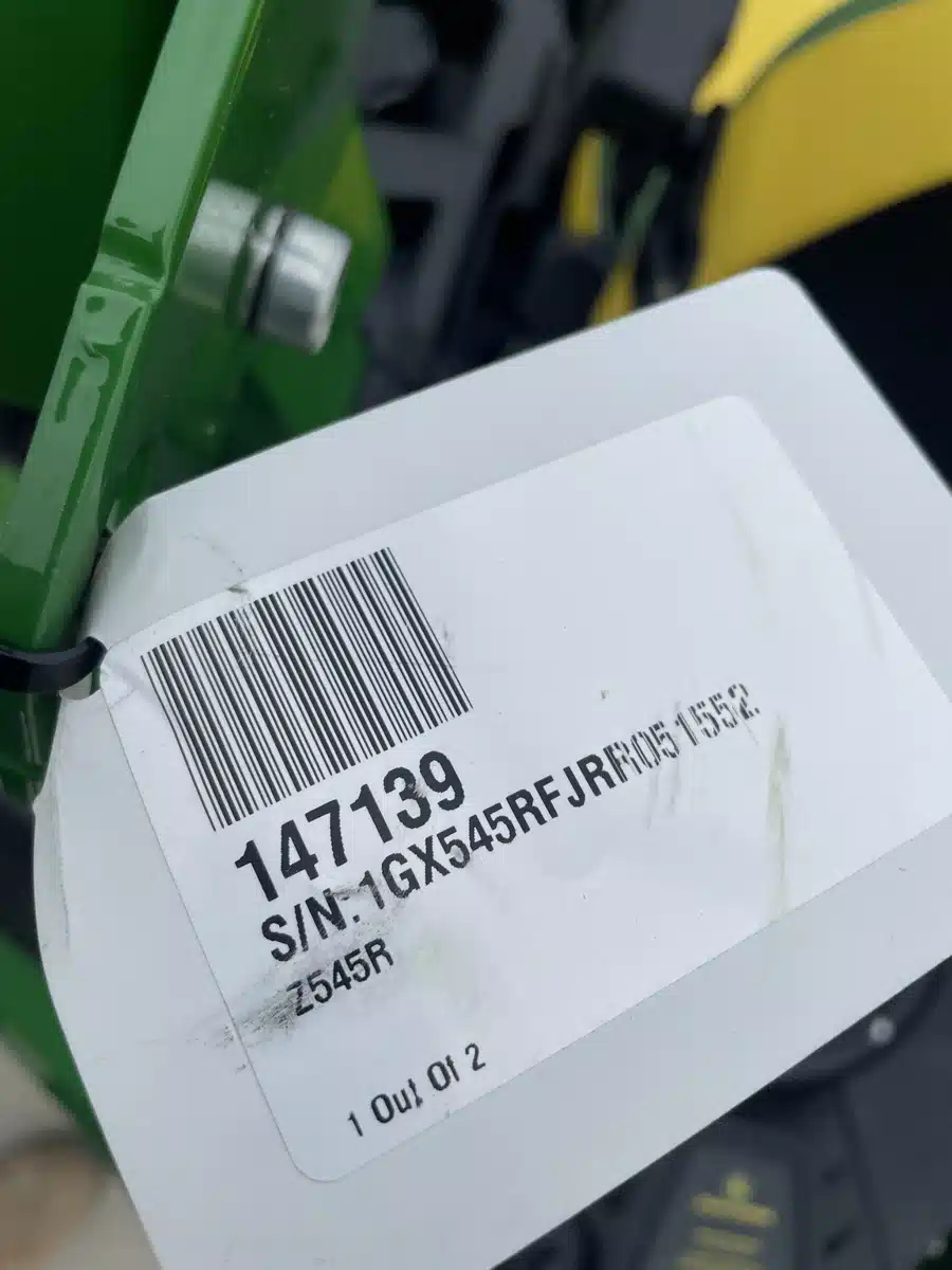 Gallery image 2 for Used 2024 John Deere Z545R Mower - Zero Turn