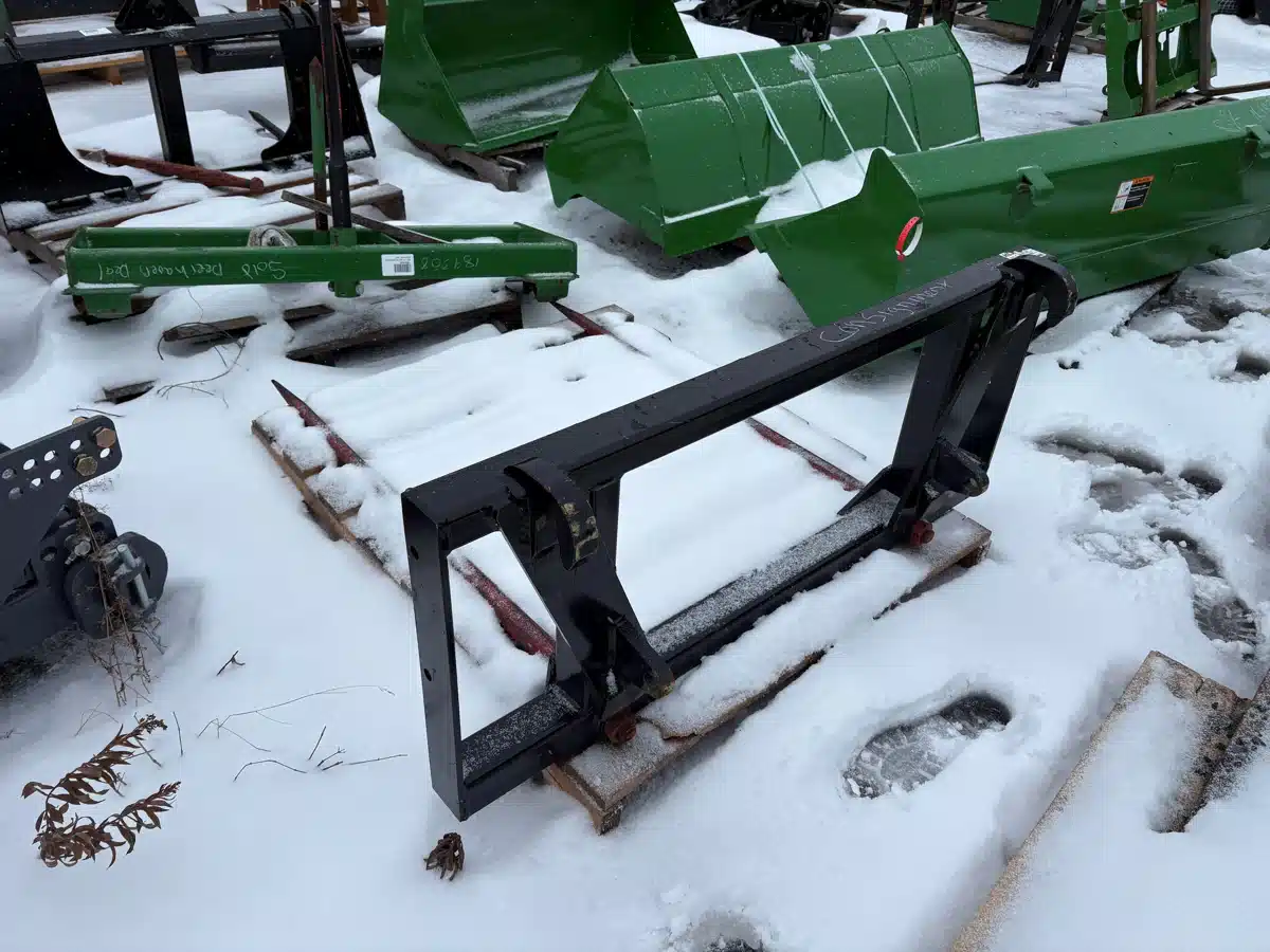 Gallery image 2 for 2025 HLA Double Prong Bale Spear, 39" Tines, Euro Tractor Loader