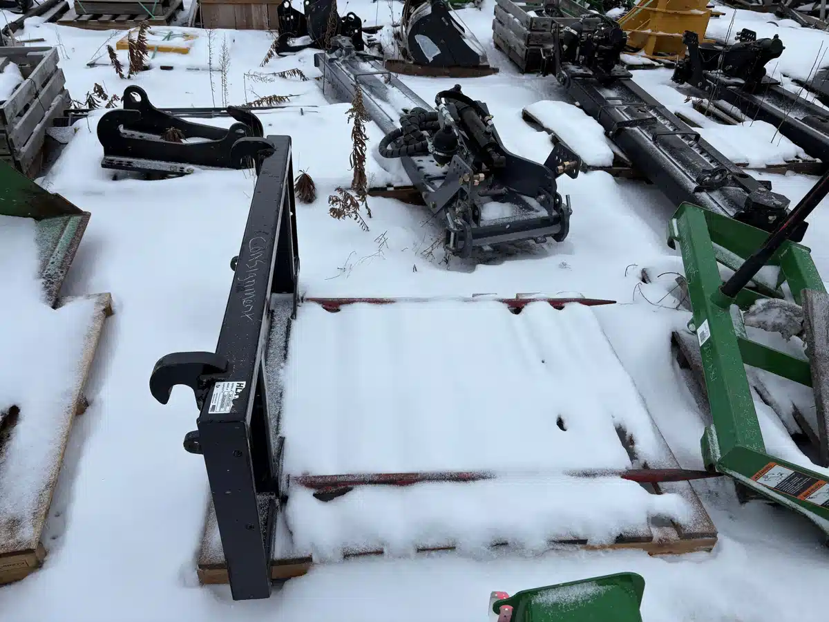 2025 HLA Double Prong Bale Spear, 39" Tines, Euro Tractor Loader