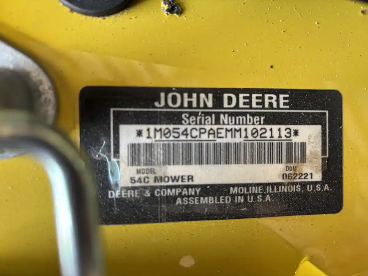 Photo de la Galerie 2 pour 2021 John Deere 54X Accessoires de pelouse et de jardin