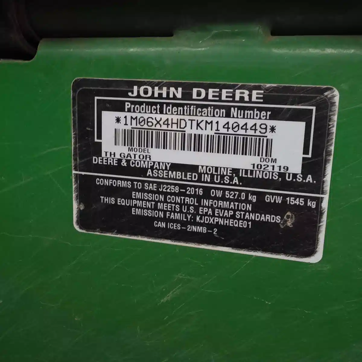 Gallery image 2 for 2019 John Deere TH 6X4 Recreational Vehicle