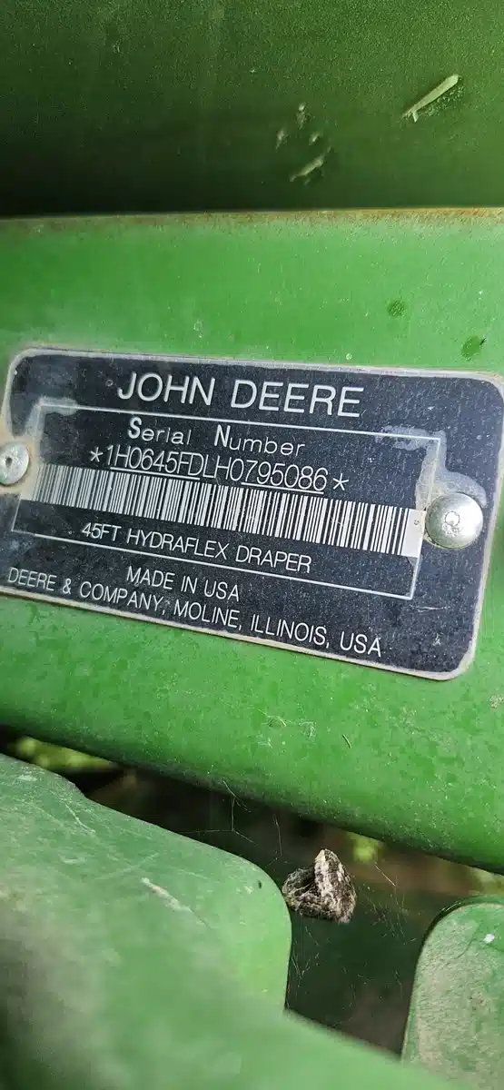 Gallery image 2 for Used 2017 John Deere 645FD Header - Draper