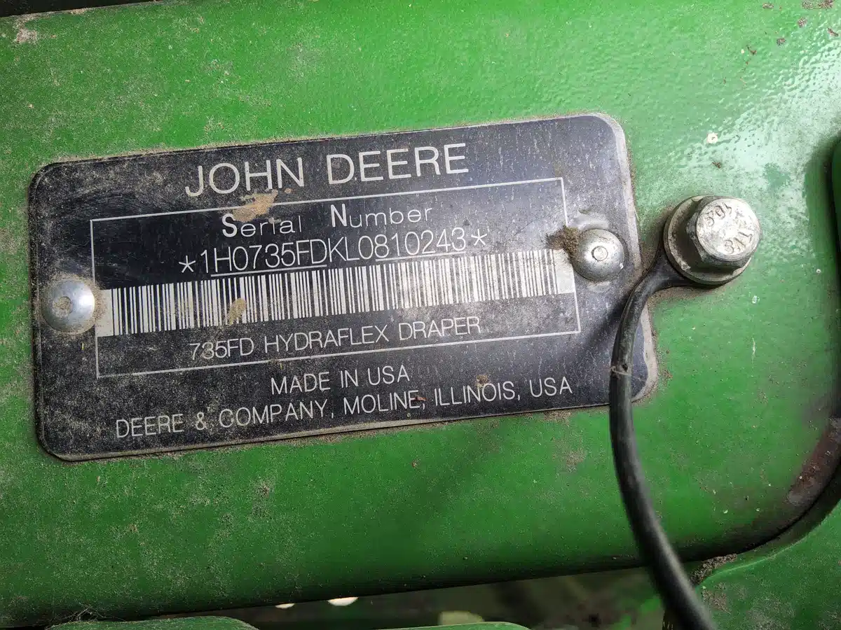 Gallery image 2 for 2020 John Deere 735FD Header - Draper