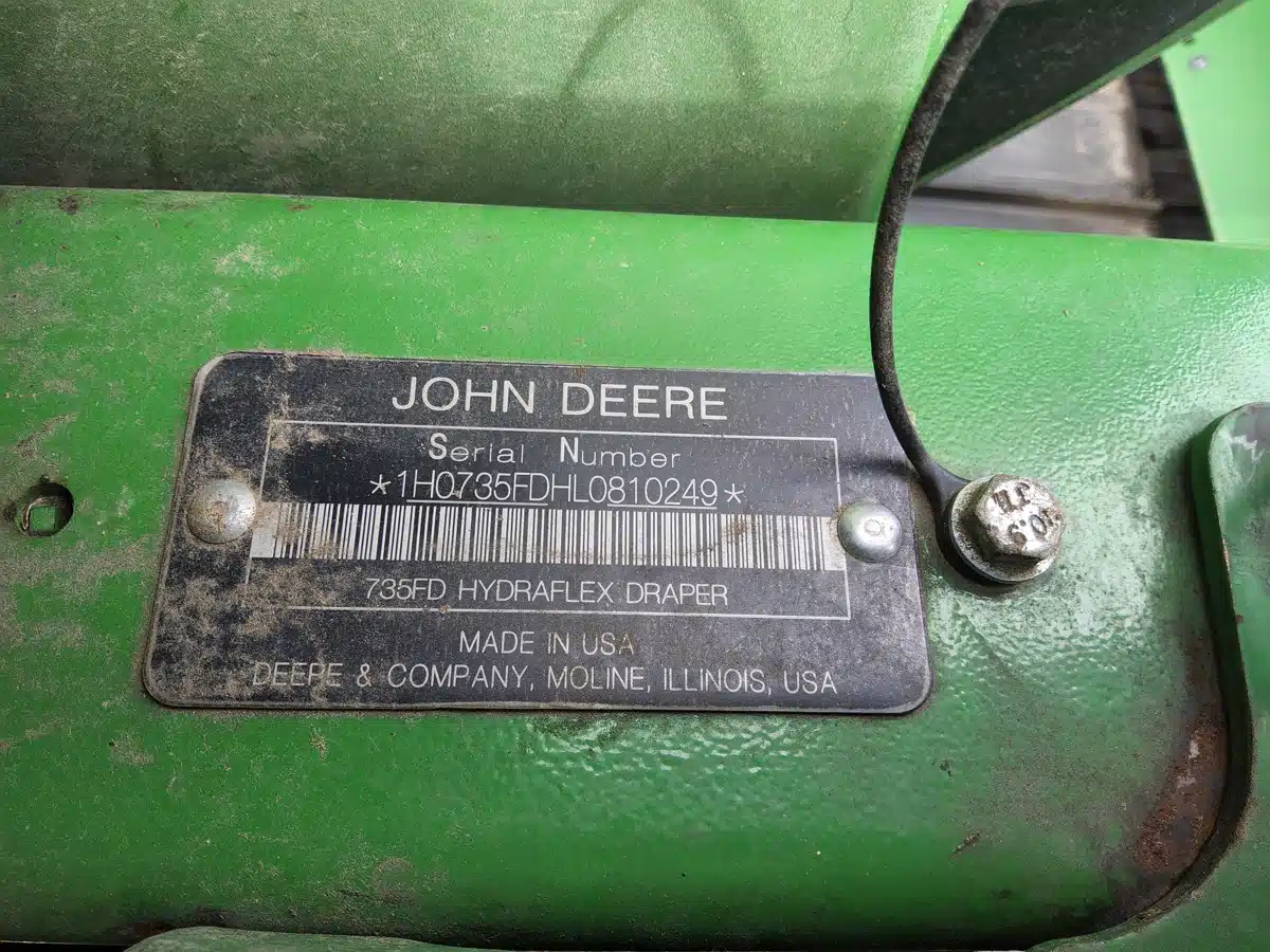 Gallery image 2 for Used 2020 John Deere 735FD Header - Draper