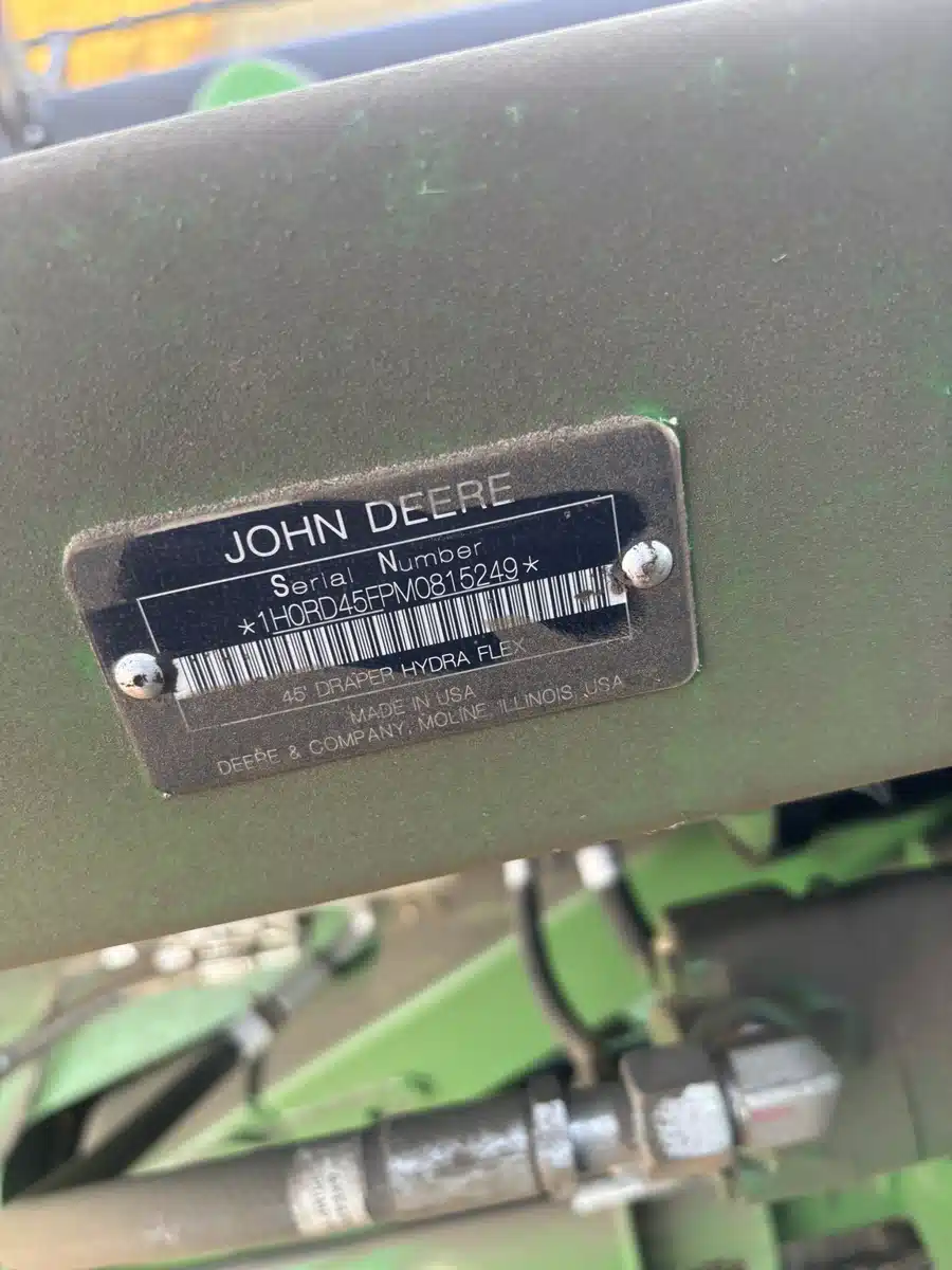 Gallery image 2 for Used 2021 John Deere RD45F Header - Flex
