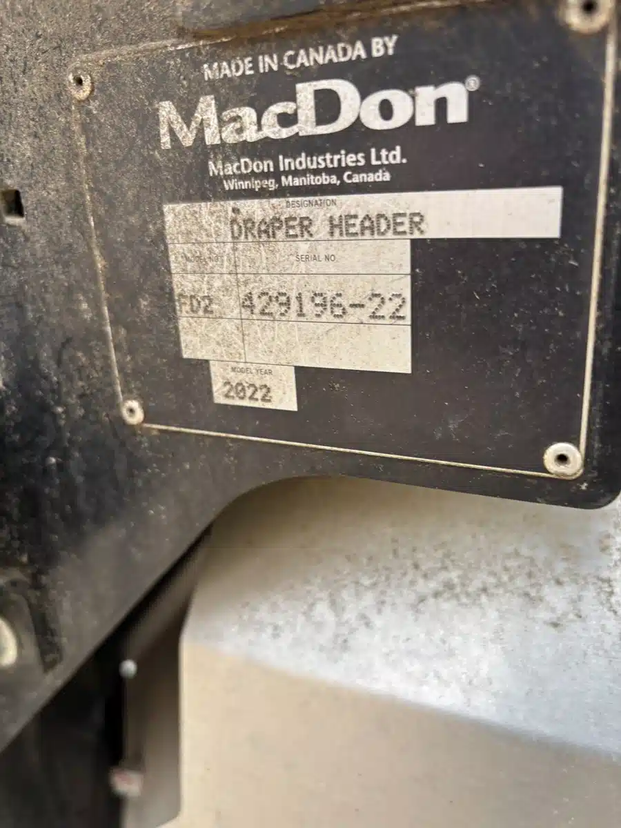 Gallery image 2 for Used 2022 MacDon FD240 Header - Flex Draper