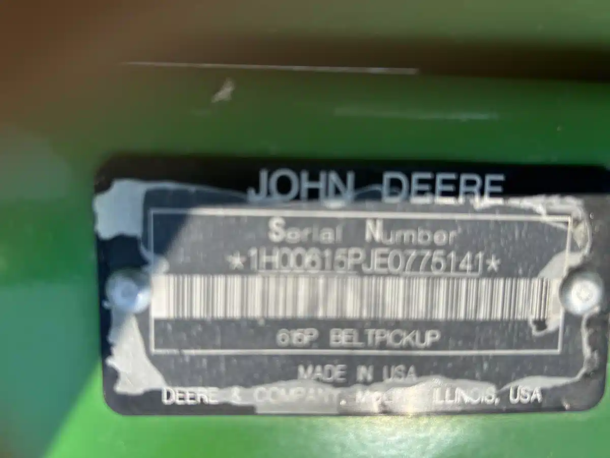 Gallery image 2 for Used 2015 John Deere 615P Header - Draper