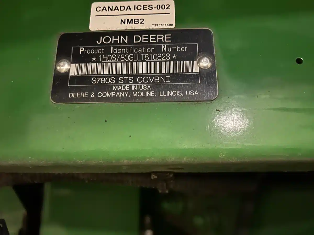 Gallery image 2 for Used 2020 John Deere S780 Combine
