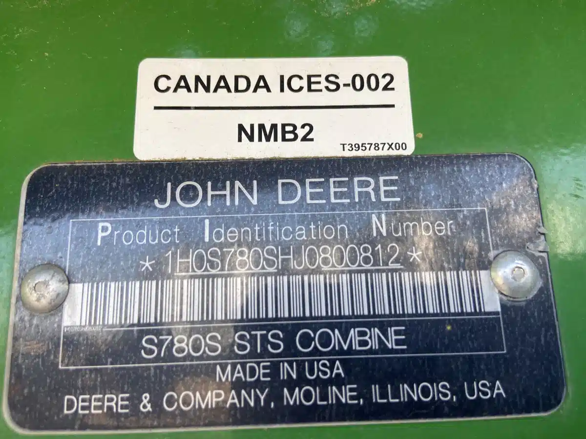 Gallery image 2 for 2018 John Deere S780 Combine