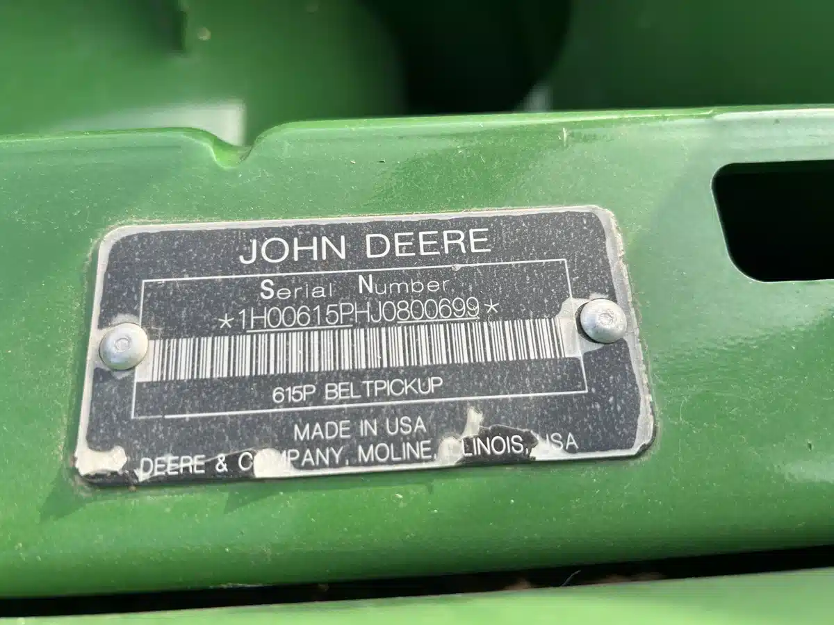 Gallery image 2 for Used 2018 John Deere 615P Header - Pickup