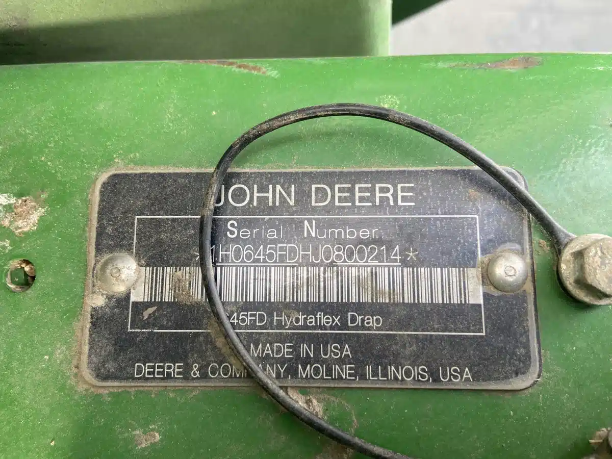 Gallery image 1 for Used 2018 John Deere 645FD Header - Draper