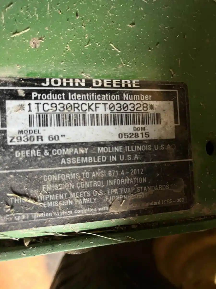 Gallery image 1 for Used 2016 John Deere Z930R Mower - Zero Turn