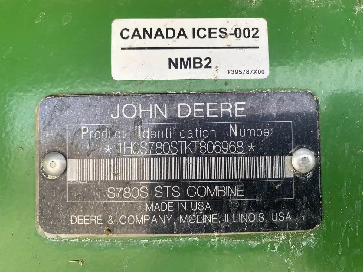 Gallery image 2 for Used 2019 John Deere S780 Combine