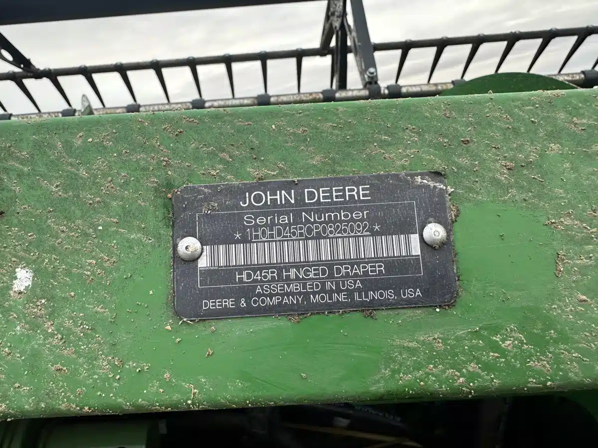 Used 2023 John Deere HD45R Header - Draper