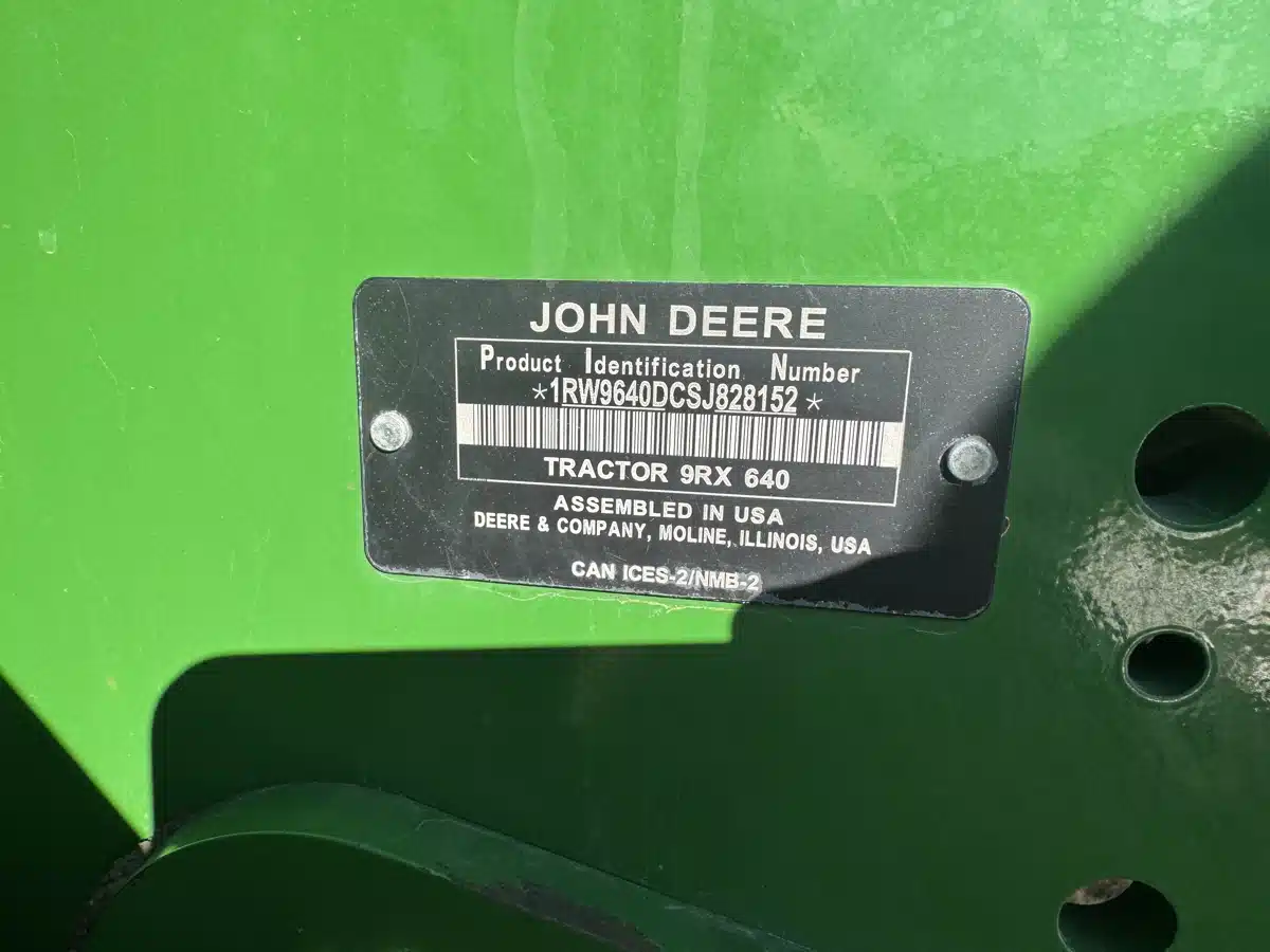 Photo de la Galerie 2 pour 2025 John Deere 9RX 640 Tracteur