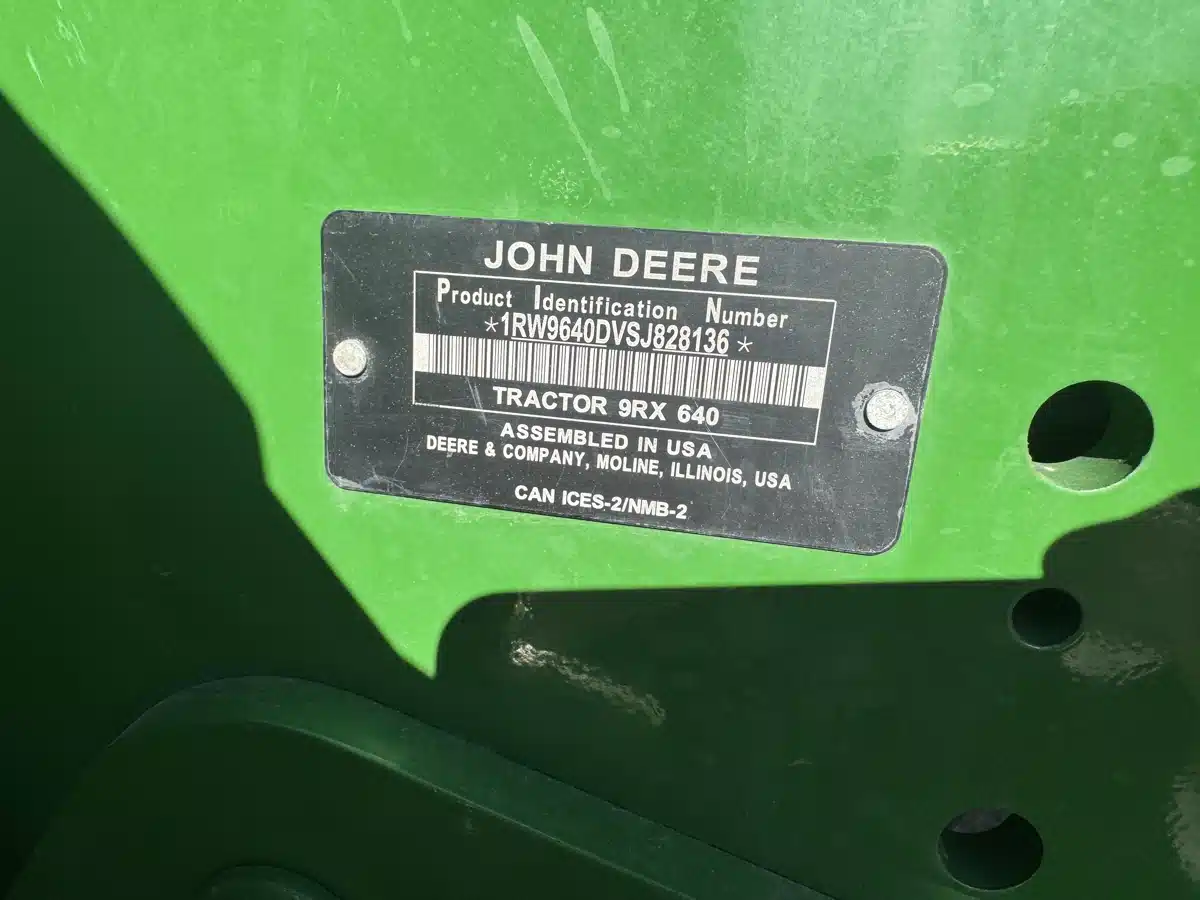 Photo de la Galerie 2 pour 2025 John Deere 9RX 640 Tracteur